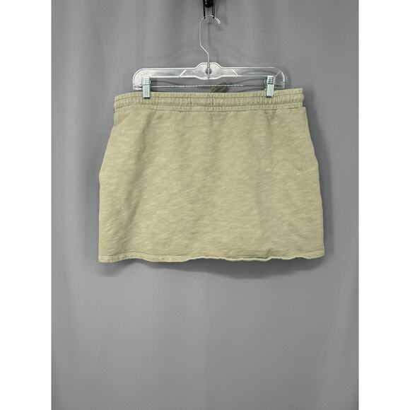 Madewell Sweatshirt Skirt Womens XL Sage Green French Terry Preppy Tenniscore - Picture 2 of 12